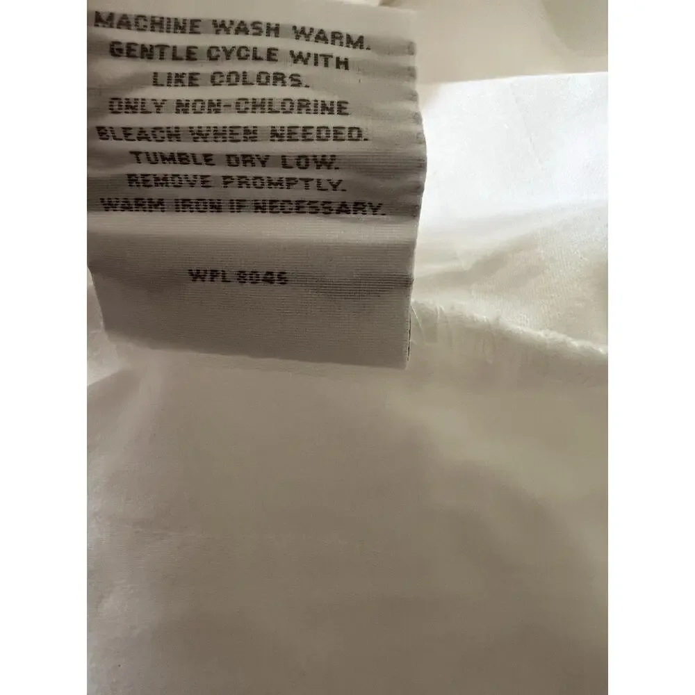 Collection Charter Club Cal KING Fitted Sheet White 100% Pima Cotton Portugal
